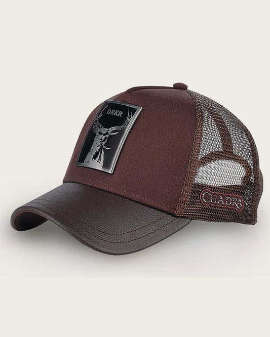 CC115 CUADRA CHOCOLATE CAP - DEER METAL PATCH