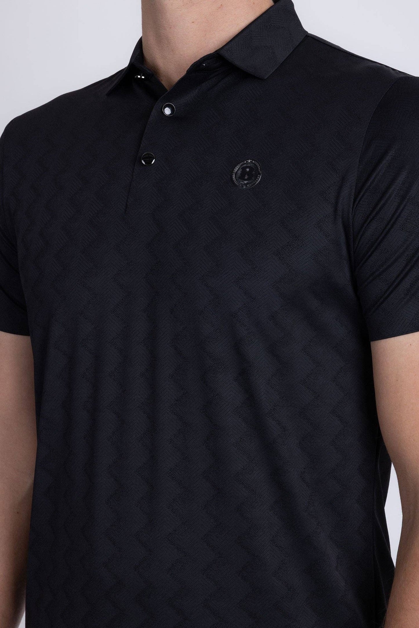 Aviles Polo Shirt: Black