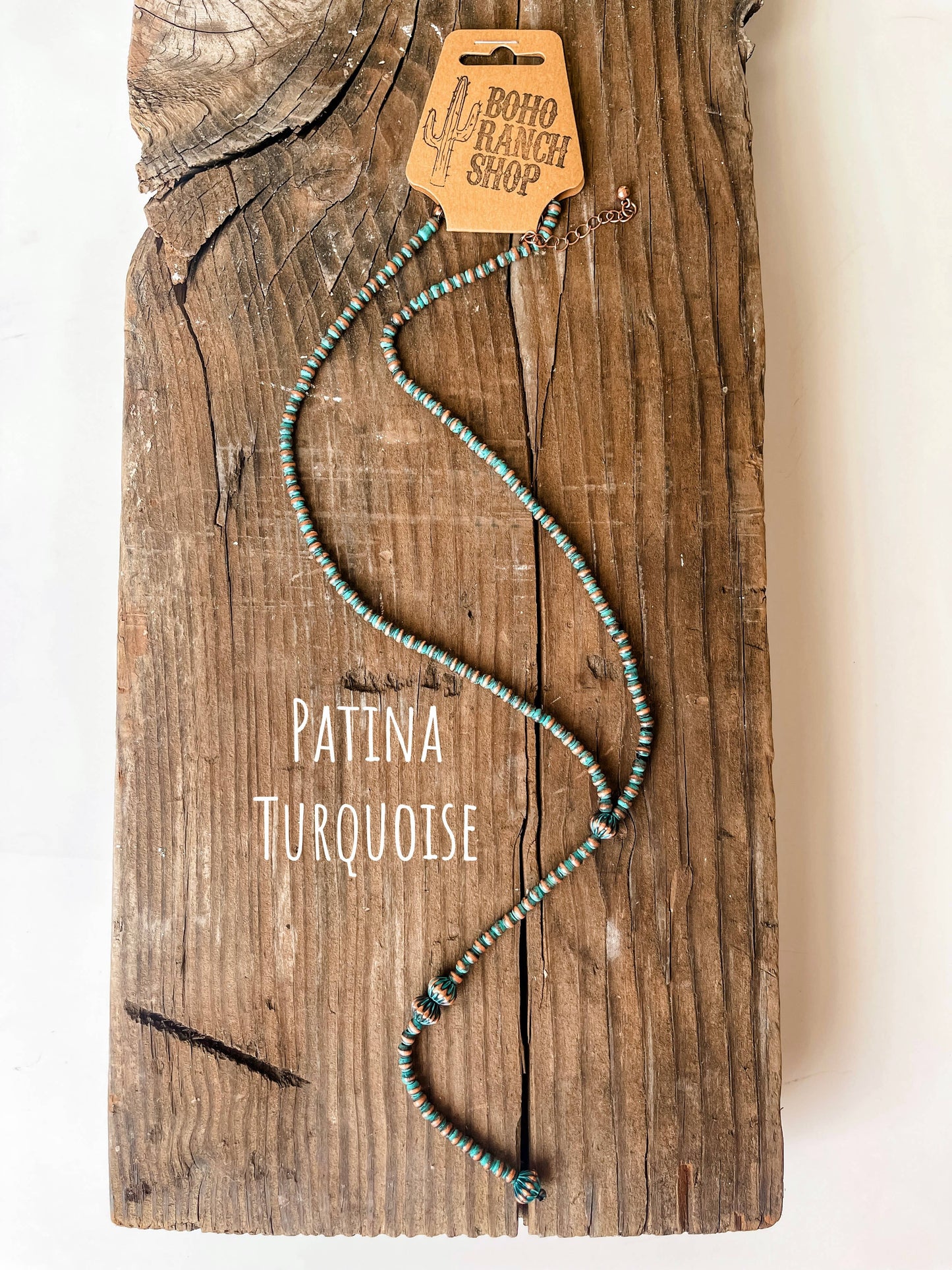 NAVAJO STYLE Y NECKLACE WESTERN PENDANT NECKLACE: COPPER