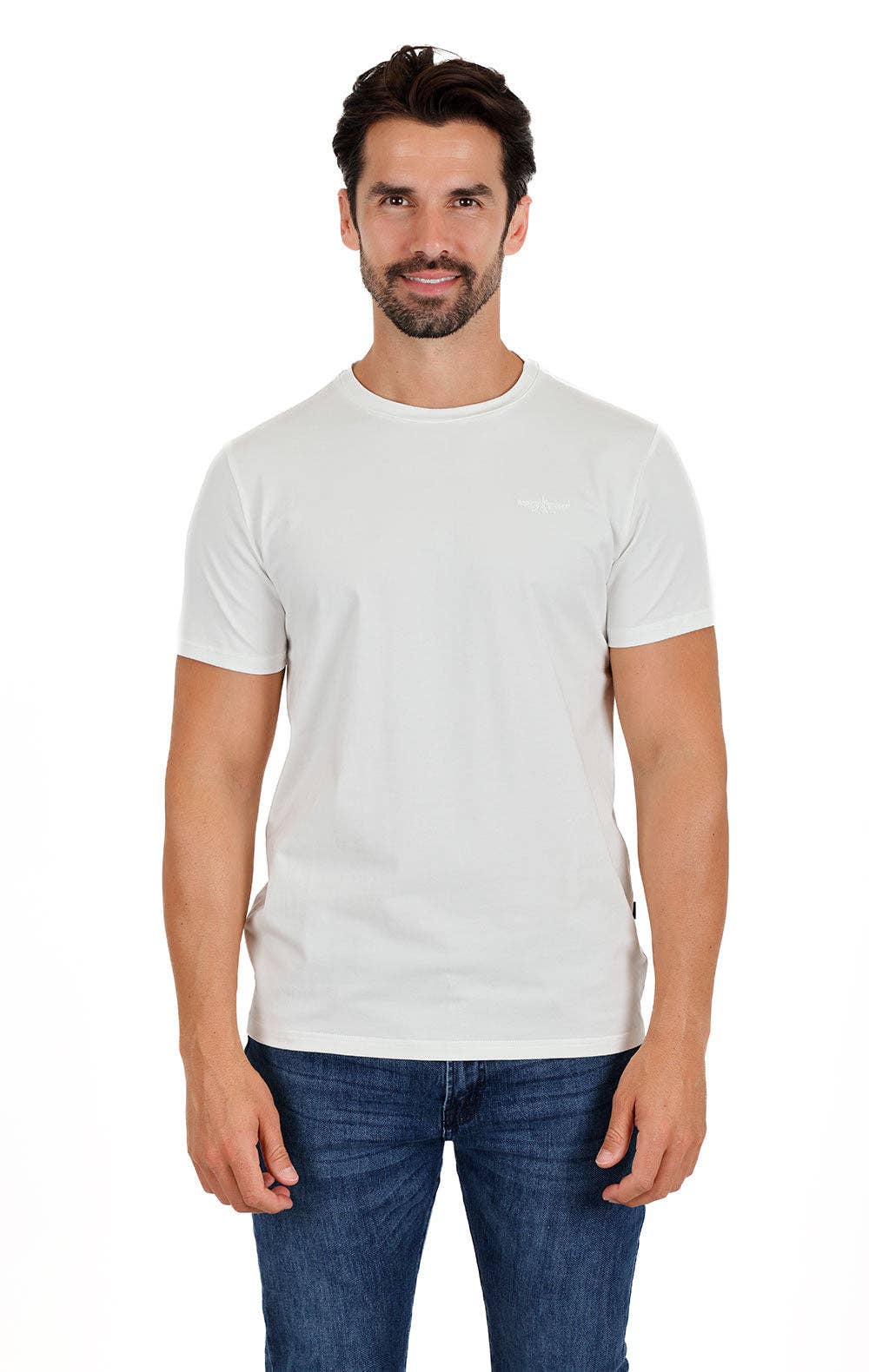 Trendy basics Crew-Neck T-Shirt: -WHT-