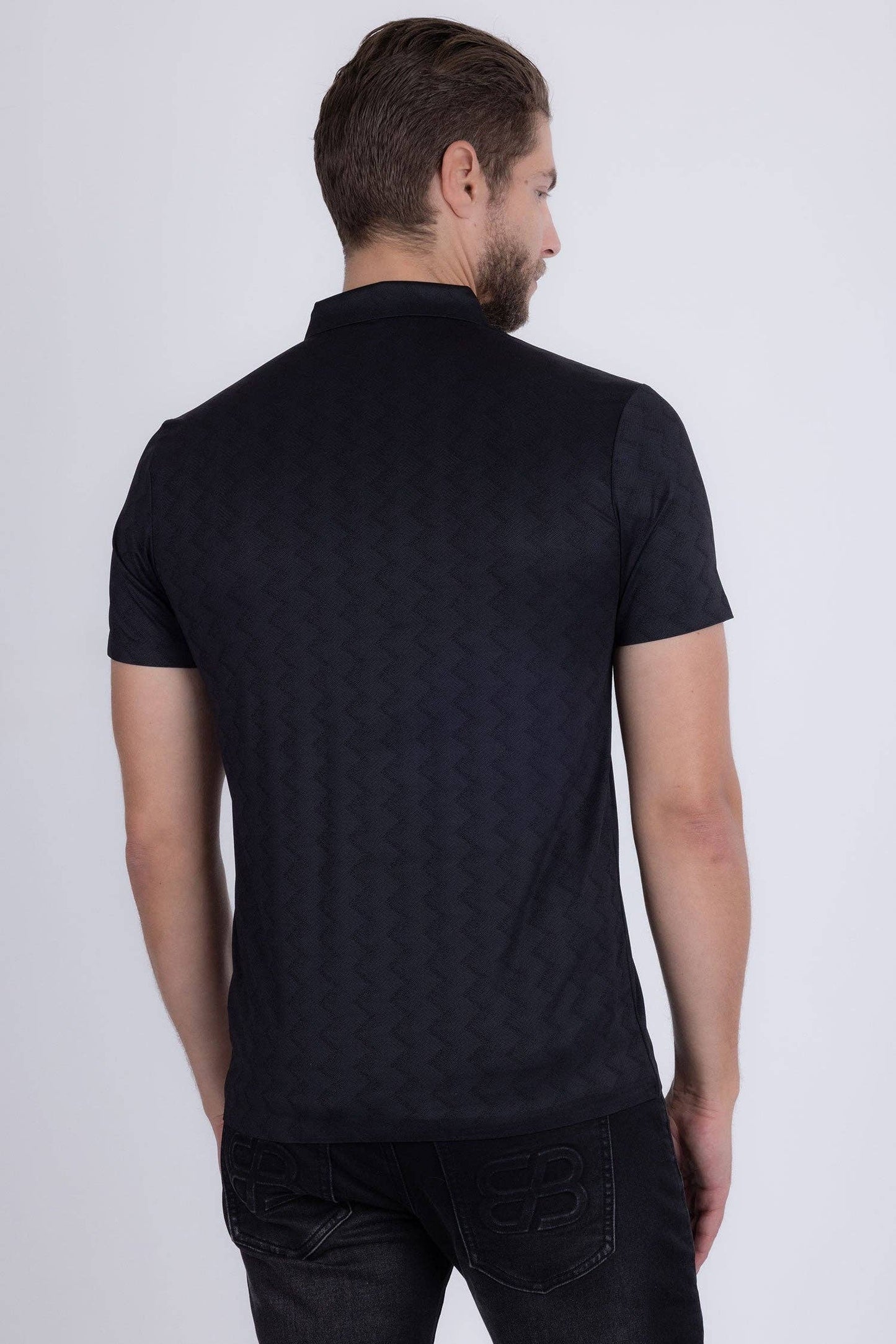 Aviles Polo Shirt: Black