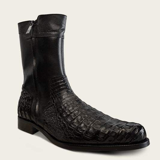 FC865 FRANCO CUADRA CAIMAN BLACK DRESS BOOTS