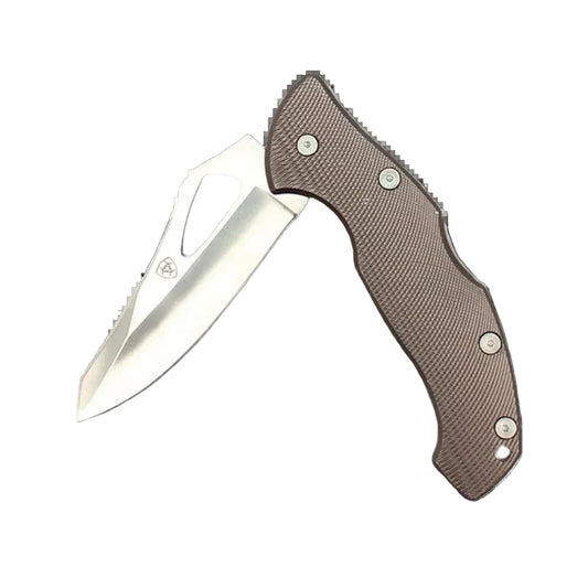 A710010406 Ariat Plain Blade Grey Folding Knife - Large