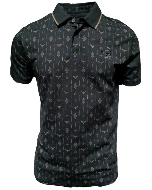 LAM28215 LAMASINI BLACK SHORT SLEEVE SHIRT