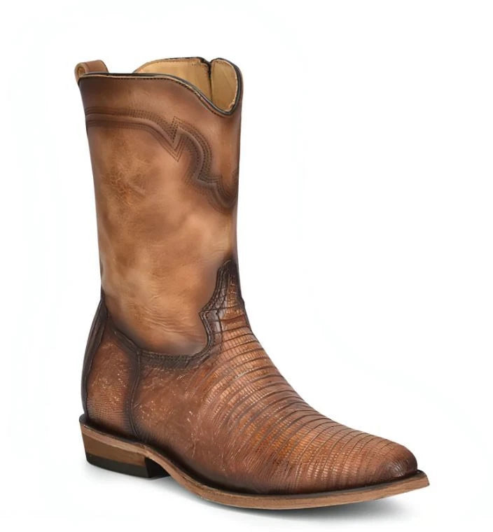 C3888 CORRAL MN SAN LIZARD EMBROIDERY & ZIPPER BOOT